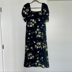 Heartloom (Revolve) Midi Floral Dress with Slit